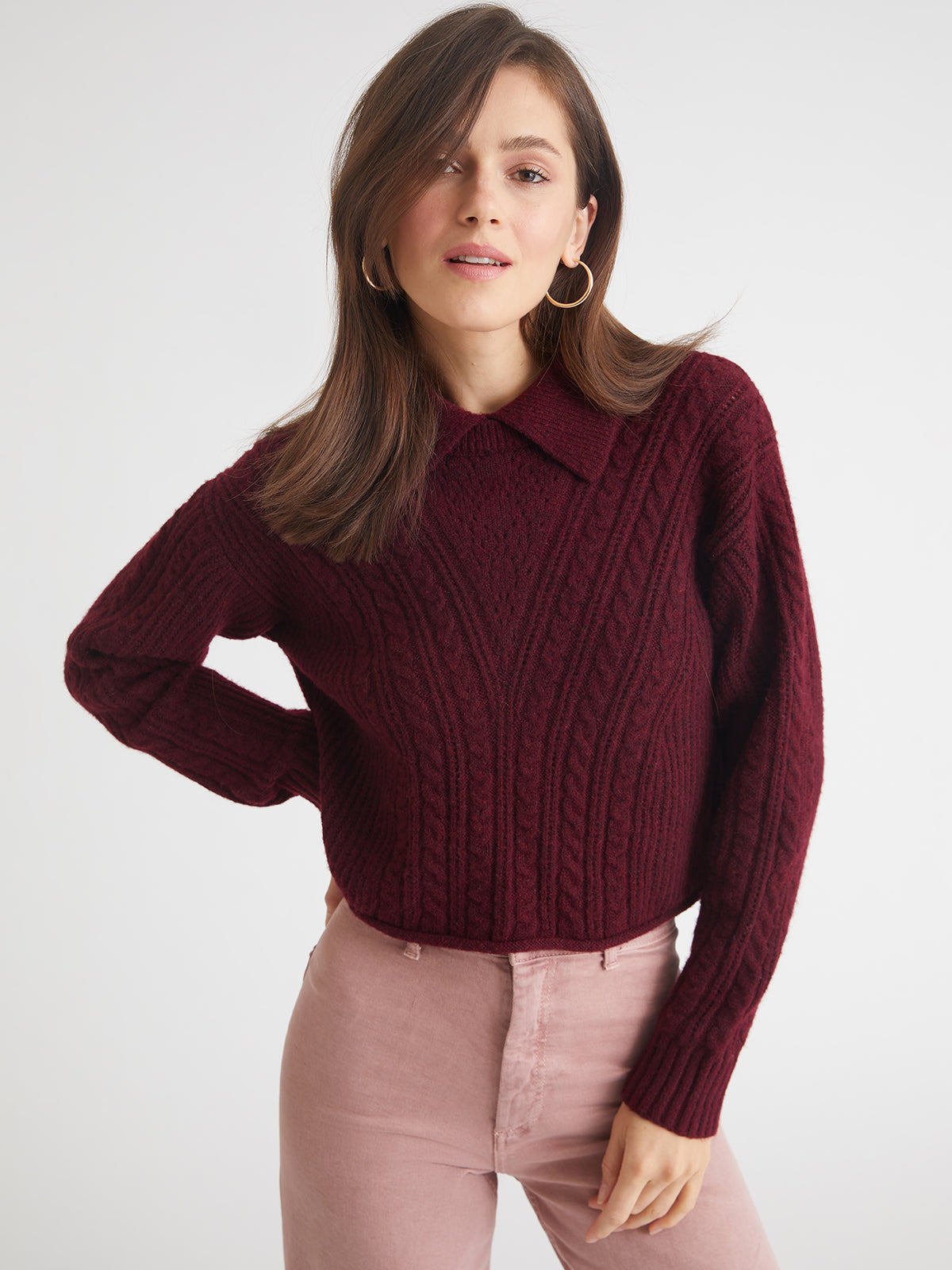 Elevate Your Style:Trendy Womens Neck Cable Sweaters-A Fashion Must Have!